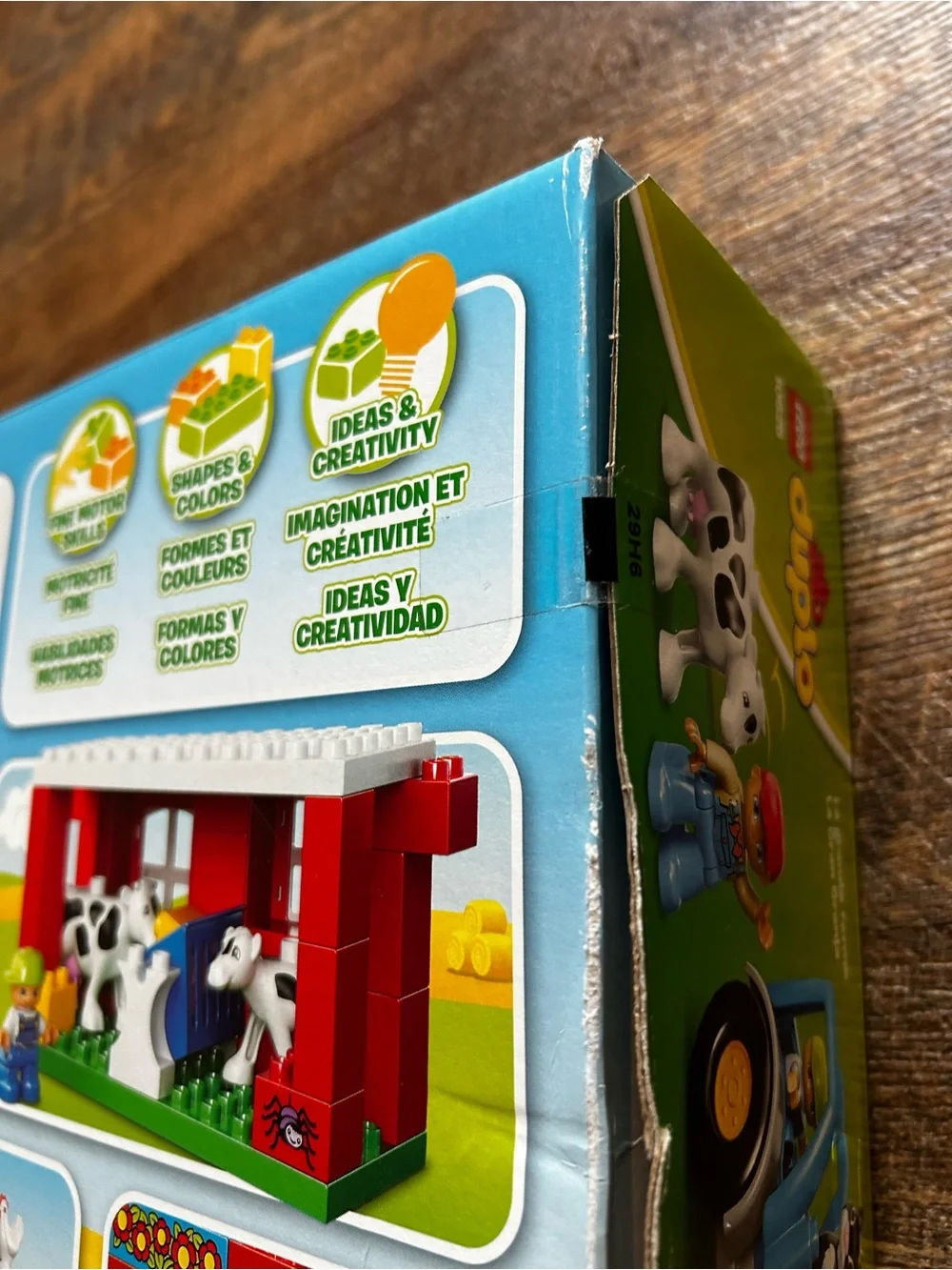 New Sealed LEGO DUPLO Big Farm 10525 - Imperfect Box -Farmer Cow Chicken Tractor